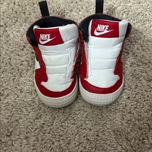 Jordan Kids Red and White Sneakers